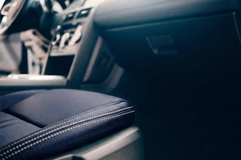 Ambla Contract Fabrics - Tinto Mephis Blue - Perforated Car Seats
